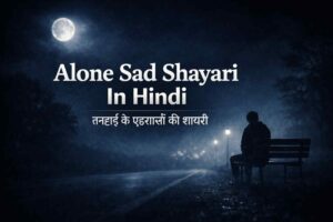 alone sad shayari 