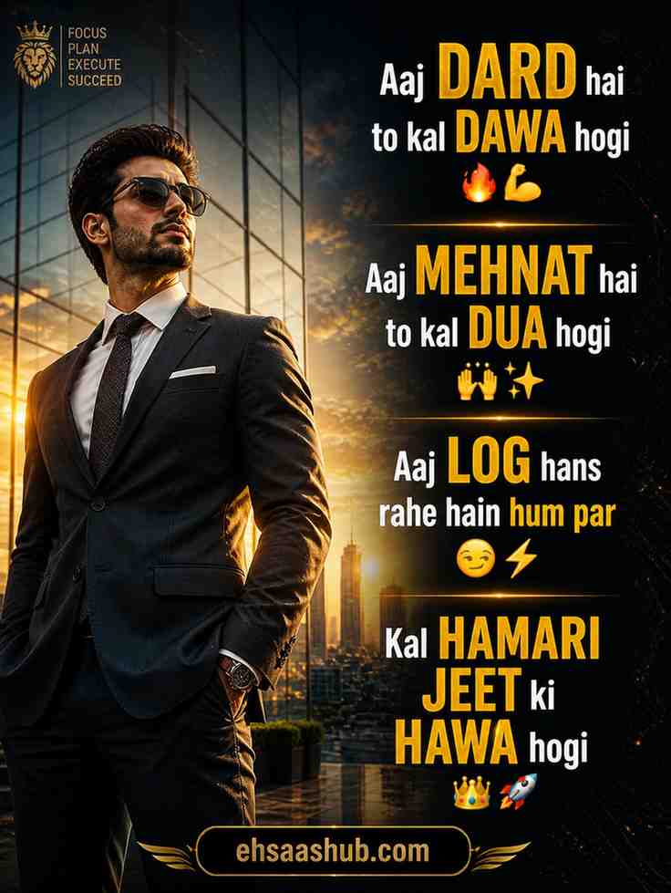 Royal Attitude Motivational Shayari